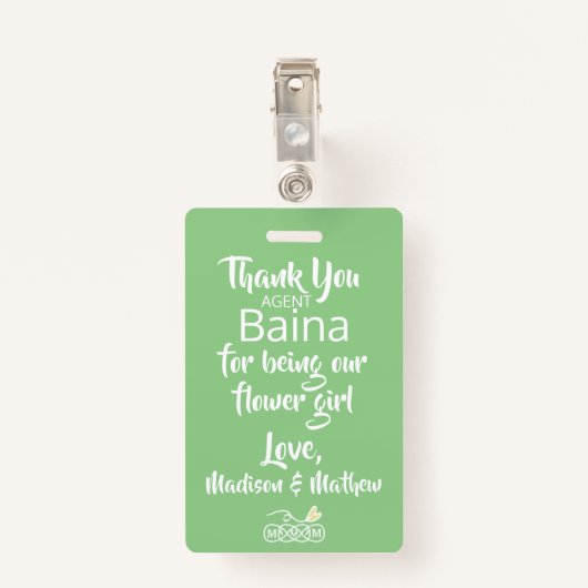 フラワーガールペタルパトロール春の花ブルー バッジ (裏面クリップ)