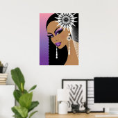 フラワーガールポスター ポスター (ホームオフィス)