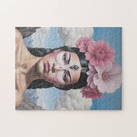 フラワーガールポートレート ジグソーパズル (横)