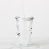 フラワーガールマッチングブライダルパーティ名 アクリルタンブラー (左)