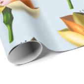 フラワーガールラッピング紙 – カスタマイズ可能 ラッピングペーパー (ロールコーナー)