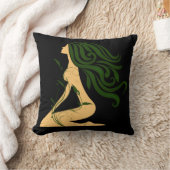 フラワーガールリバーシブルピロー クッション (ブランケット)