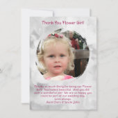 フラワーガール写真ありがとうご連絡 サンキューカード (正面)