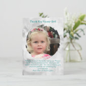 フラワーガール写真ありがとうご連絡 サンキューカード (スタンド正面)