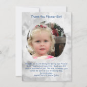 フラワーガール写真ありがとうご連絡 サンキューカード (正面)