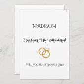 フラワーガール提案カード 招待状 (正面/裏面)