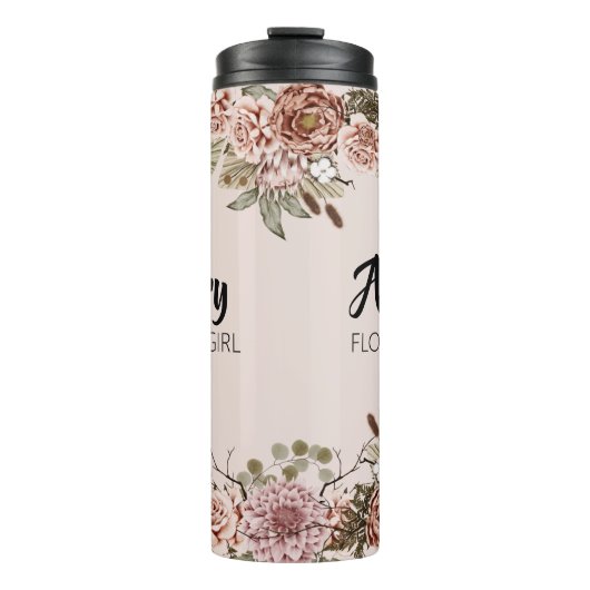 フラワーガール提案ギフトカスタムブライダルシャワー タンブラー (正面)