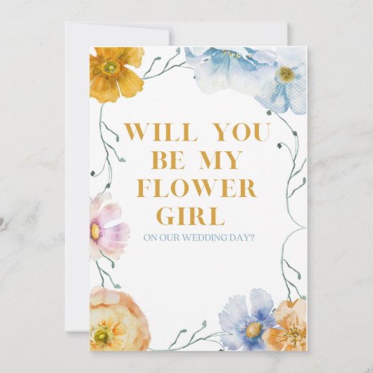 フラワーガール提案詩 (裏面)