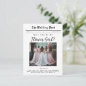 フラワーガール提案、ブライダルパーティ新聞 ポストカード (スタンド正面)