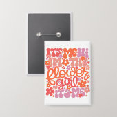 フラワーガール結婚ズキュートトレンディーブライダルギフト 缶バッジ (正面/裏面)