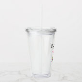 フラワーガール結婚ズピカラフルンクペイズリーフローラ アクリルタンブラー (右)