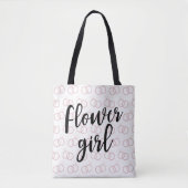 フラワーガール結婚ズリングや輪柄トートバッグ トートバッグ (正面)