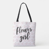 フラワーガール結婚ズリングや輪柄トートバッグ トートバッグ (裏面)