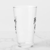 フラワーガール結婚ズ白黒ガラス杯 タンブラーグラス (左)