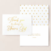 フラワーガール美結婚美の感謝 箔カード (ディスプレー)