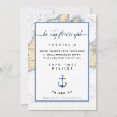 フラワーガール航海の結婚ズ |マーサのブドウ畑 招待状 (正面)