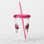 フラワーガール花嫁ギフトフローラ結婚ズタンブラー アクリルタンブラー (左)