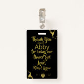 フラワーガール花弁パトロールバッジ バッジ (裏面クリップ)