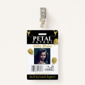 フラワーガール花弁パトロールバッジ バッジ (正面クリップ)