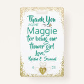 フラワーガール花弁パトロールバッジ バッジ (裏面)