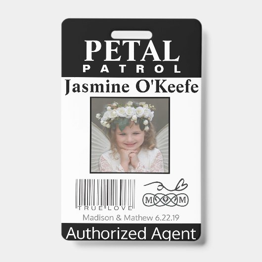 フラワーガール花弁パトロールバッジ バッジ (Front)