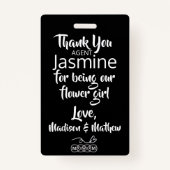 フラワーガール花弁パトロールバッジ バッジ (裏面)