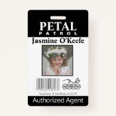 フラワーガール花弁パトロールバッジ バッジ (正面)