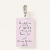 フラワーガール花弁パトロールバッジ バッジ (裏面クリップ)