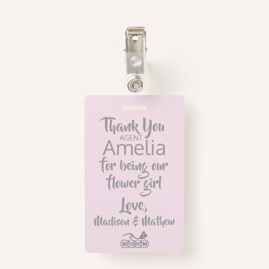 フラワーガール花弁パトロールバッジ バッジ (裏面クリップ)