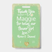 フラワーガール花弁パトロールバッジ バッジ (裏面)