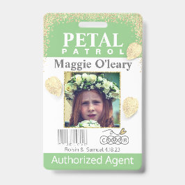 フラワーガール花弁パトロールバッジ バッジ