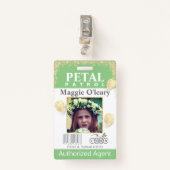 フラワーガール花弁パトロールバッジ バッジ (正面クリップ)