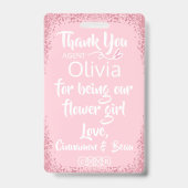 フラワーガール花弁パトロールバッジ バッジ (裏面)