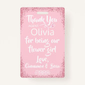 フラワーガール花弁パトロールバッジ バッジ (裏面)