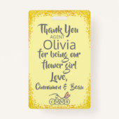 フラワーガール花弁パトロールバッジ バッジ (裏面)