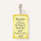 フラワーガール花弁パトロールバッジ バッジ (裏面クリップ)