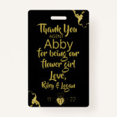 フラワーガール花弁パトロールバッジ バッジ (裏面)