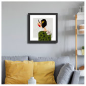 フラワーガール2ファッションイラストレーション ポスター