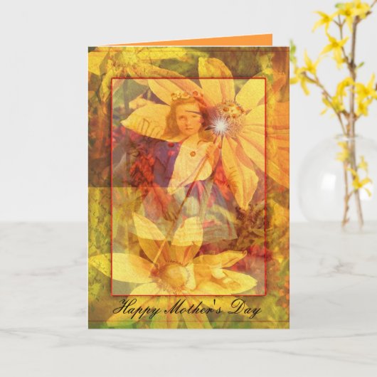 フラワーガール カード (黄色い花)