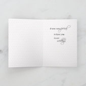 フラワーガール サンクス ピンクドットと花 サンキューカード (内部)