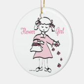 フラワーガール セラミックオーナメント (左)