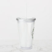 フラワーガール セージ グリーン ボタニカルリース ウェディング アクリルタンブラー (右)