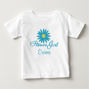 フラワーガール/ブルーデイジー ベビーTシャツ