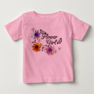 フラワーガール ベビーTシャツ