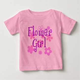 フラワーガール ベビーTシャツ