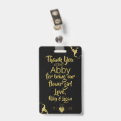 フラワーガール ペタルパトロール バッジ (裏面 （クリップ付）)