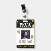 フラワーガール ペタルパトロール バッジ (正面 （クリップ付）)