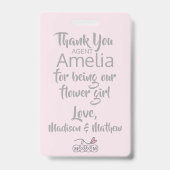 フラワーガール ペタルパトロール バッジ (Back)