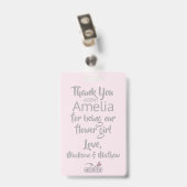 フラワーガール ペタルパトロール バッジ (Back with Clip)