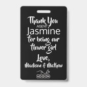 フラワーガール ペタルパトロール バッジ (裏面)